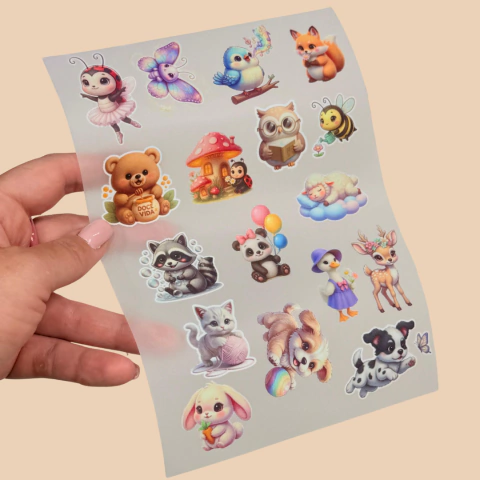 Figurinhas- Coleção Bichinhos 1- Cartela - comprar online