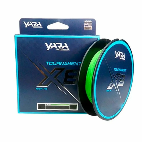 Linha Tournament X8 Verde Multifilamento Yara 8 Fios