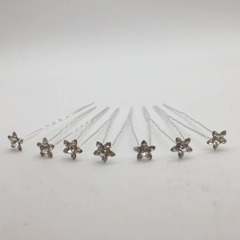 Horquillas Estrella con Strass (Por 20 unidades)