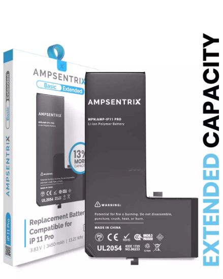 Batería iPhone 11 Pro AmpSentrix Basic Extended