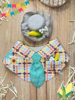 Conjunto Caipira | Bandana + Chapéu