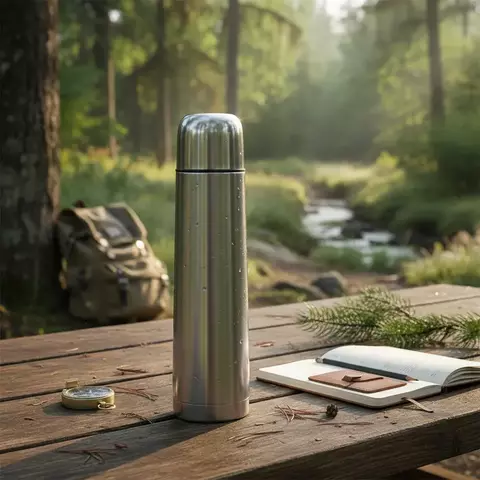 Garrafa Térmica 4078 Inox 1 Litro Lisa Sem Personalização