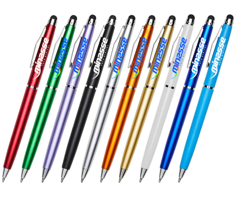 400 Canetas Mod 5091 Touch Personalizadas Impress. Colorida