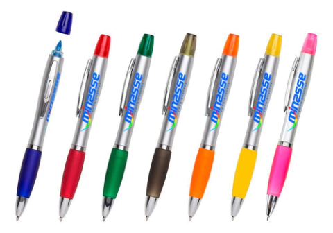 100 Canetas 518m Marca Texto - Brindes Personalizados