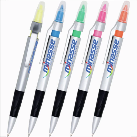 250 Canetas Plástica Marca Texto Personalizada Mod Er2037 Cor do exterior:Sob-Consulta