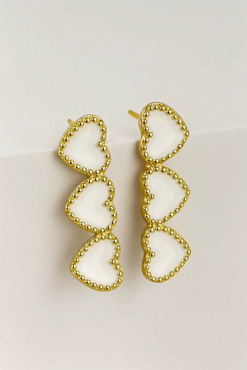 Brinco tres corações