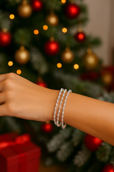 Pulseira tripla torcida