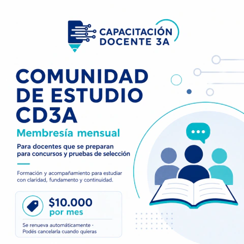 Membresía: Comunidad de Estudio CD3A