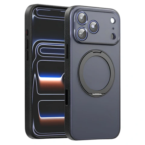Funda Magsafe con Soporte Giratorio 360º Para iPhone 17 / 18 Series con Anillo Magnético Protector de Cámara