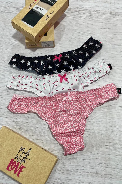 SAYKA 10701 Colaless Microfibra Estampada Fru Fru