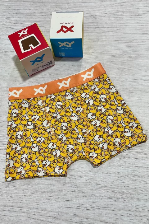 XY 1028 Boxer Patitos Junior Algodon Elastano Estampado