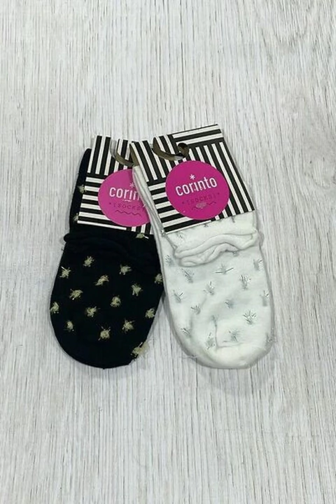 CORINTO 2592 Maxi Plantin Con Lunares Con Lurex