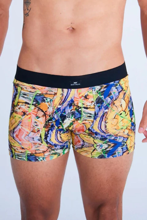 XY 9003 Bóxer De Algodón Con Lycra Estampado