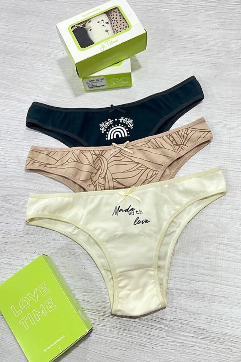 JE TAIME 1014P Vedetina Algodon Y Lycra Estampa Plumerillo Talle Unico