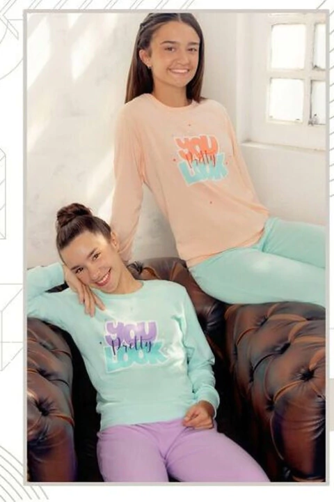 MAREY 6057 Pijama Interlock Estampado