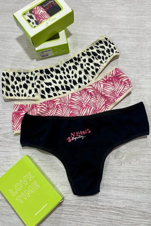 JE TAIME 1006P Coulote Less Algodon Y Lycra Mix De Estampas Talle Unic