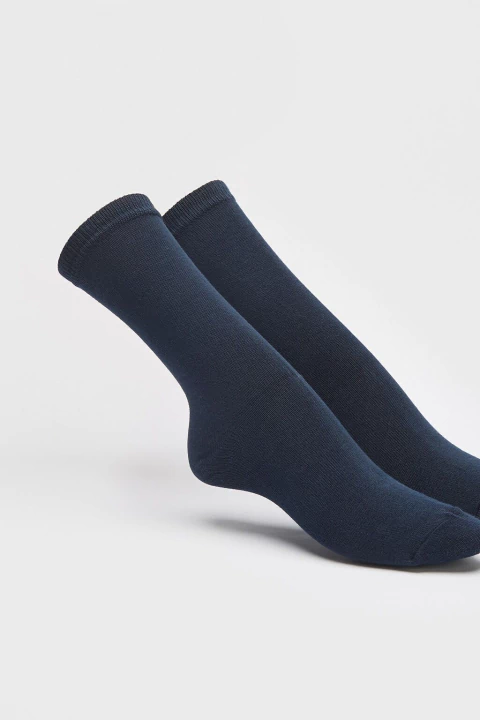 ELEMENTO 1070 Colegial 1/2 Caña Blanco/ Azul