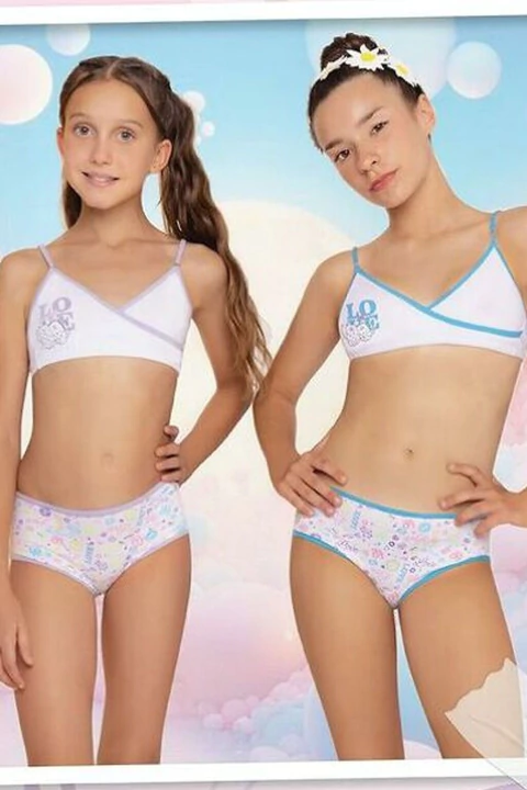 MAREY 521 Conjunto Cruzado Algodon Y Lycra Con Culotte