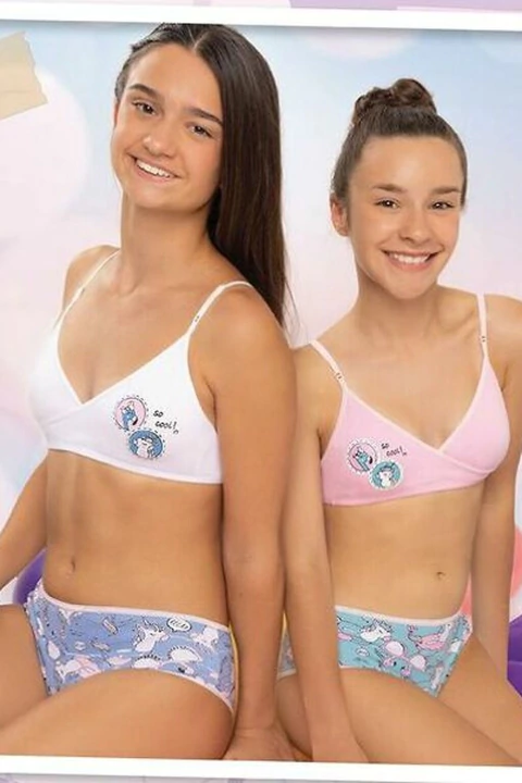 MAREY 516 Conjunto Cruzado Algodon Y Lycra Con Culotte