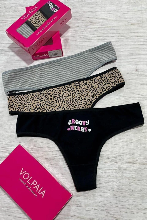 VOLPAIA 3113 Culotte Less Algodon Y Lycra Estampada