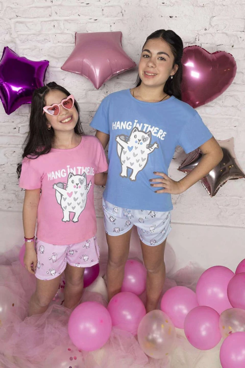 LENCATEX 26903 Pijama De Jersey - Línea Gatitos