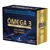 Suplemento Alimentar Ômega 3 Concentrado com 60 cápsulas softgel, contendo 200mg de EPA e 500mg de DHA por dose, sem açúcar, para apoio à concentração, memória e saúde cardiovascular.