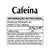 Frasco preto com tampa dourada de suplemento alimentar Cafeína NatusDay contendo 60 cápsulas softgel de 750mg cada. Auxilia no aumento do estado de alerta e na melhora da concentração.