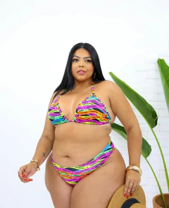 Biquíni cortininha asa delta fio dental estampados - Plus Size - comprar online