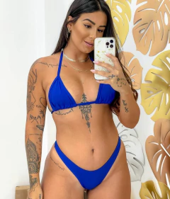 Biquíni cortininha asa delta padrão - Cores Lisas na internet