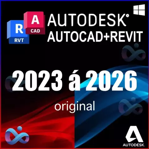 Autocad + Revit para Windows - Licença original 2023 a 2026