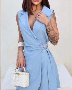 Macaquinho Elegance Sky - Luviee