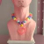 Colar de Pérolas Neon Pingentes Mix - 4 unidades - loja online