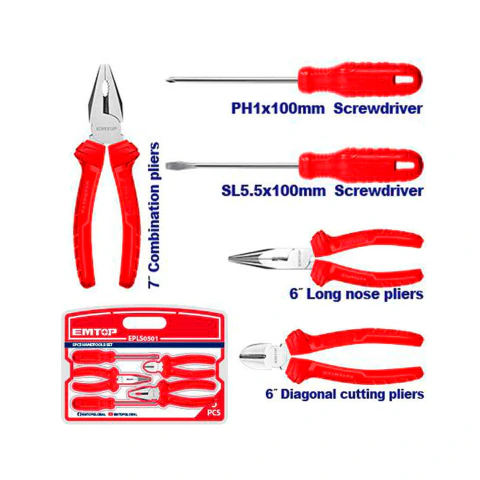 Set de 5 herramientas EMTOP EPLS0501