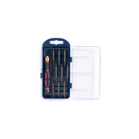 JUEGO DESTORNILLADOR.PORTA PUNTAS PREC./REV.X 10PZ.(TX/PL/PZ/PH HEX) BREMEN