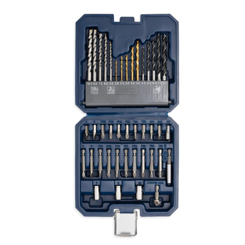 JUEGO DE MECHAS Y PUNTAS metal, madera, pared ( 41 PZS ) 8028 BREMEN