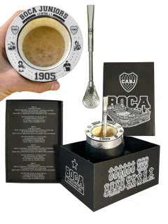 MATE BOCA ALTA PRECISIÓN + CAJA DE PRESENTACION GRABADA + BOMBILLA GRABADA - - comprar online
