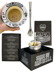 MATE BOCA ALTA PRECISIÓN + CAJA DE PRESENTACION GRABADA + BOMBILLA GRABADA - comprar online