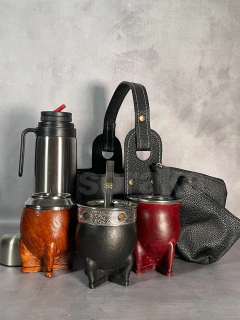 Súper Combo HOT SALE (1 mate + matera+ bombilla + yerbera + azucarera + termo 1 litro)