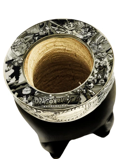 MATE DRAGON BALL Z FOTOGRABADO PROFESIONAL + CAJA DE PRESENTACION GRABADA + BOMBILLA