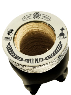 MATE RIVER PLATE ALTA PRECISIÓN + CAJA DE PRESENTACION GRABADA + BOMBILLA GRABADA
