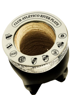 MATE RIVER PLATE ALTA PRECISIÓN + CAJA DE PRESENTACION GRABADA + BOMBILLA GRABADA -