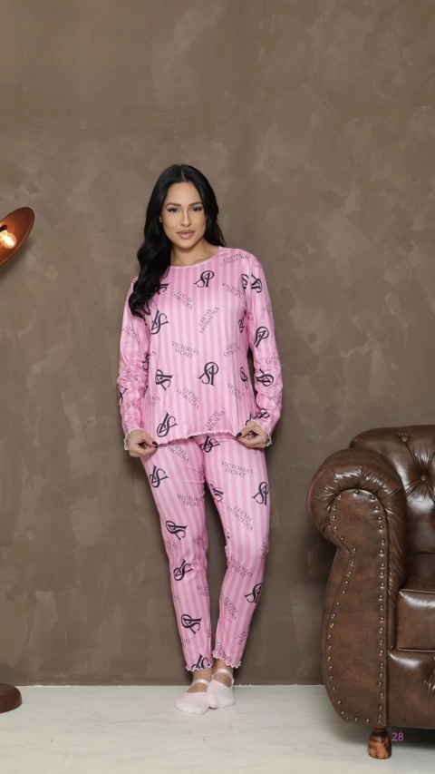 Pijama Inverno Victoria’s Secret Rosa