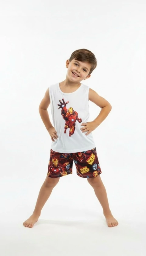 Masculino Infantil Regata - Homem De Ferro