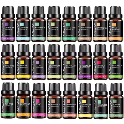 Mayjam 10ml óleo essencial lavanda jasmim eucalipto baunilha sândalo bergamota