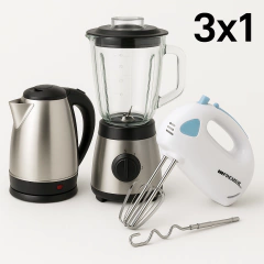 3 x 1 | LICUADORA + PAVA ELECTRICA + BATIDORA - tienda online