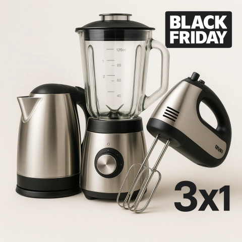 3 x 1 | LICUADORA + PAVA ELECTRICA + BATIDORA - comprar online