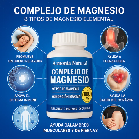 Complejo De Magnesio - Fórmula 8 en 1 - comprar online