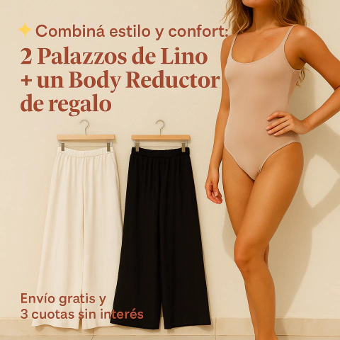 PROMO - 2 Palazzos de Lino + Body Reductor de REGALO - comprar online