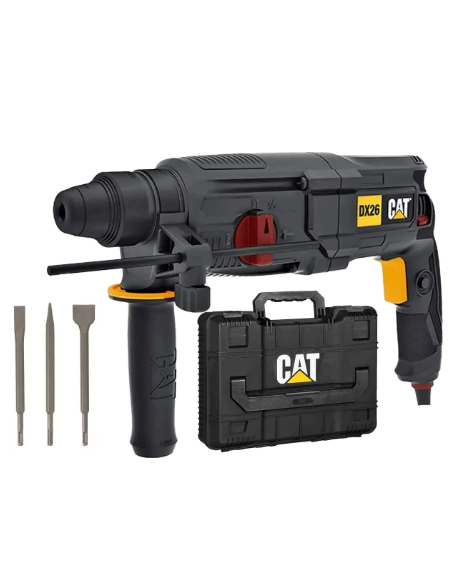 Rotomartillo Percutor Reversible Sds Plus 800w Cat Cinceles Color Negro Frecuencia 50 Hz