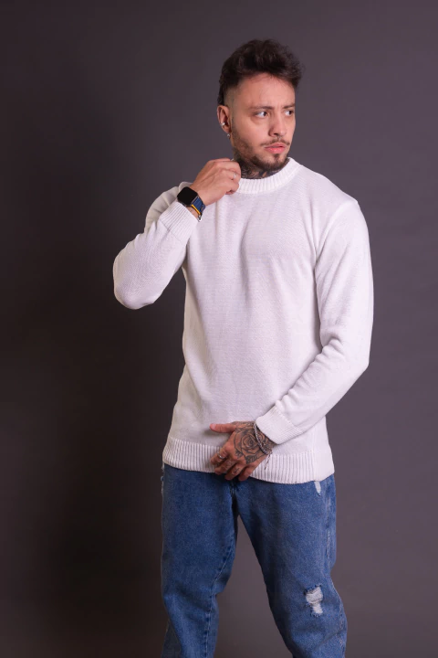 Suéter Roma Comfort Branco - comprar online